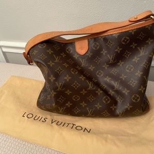 Louis Vuitton Delightful Brown Canvas Tote